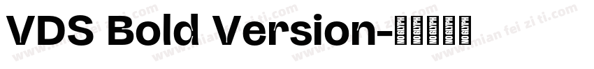 VDS Bold Version字体转换